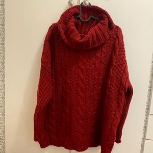 Burgundy sweater